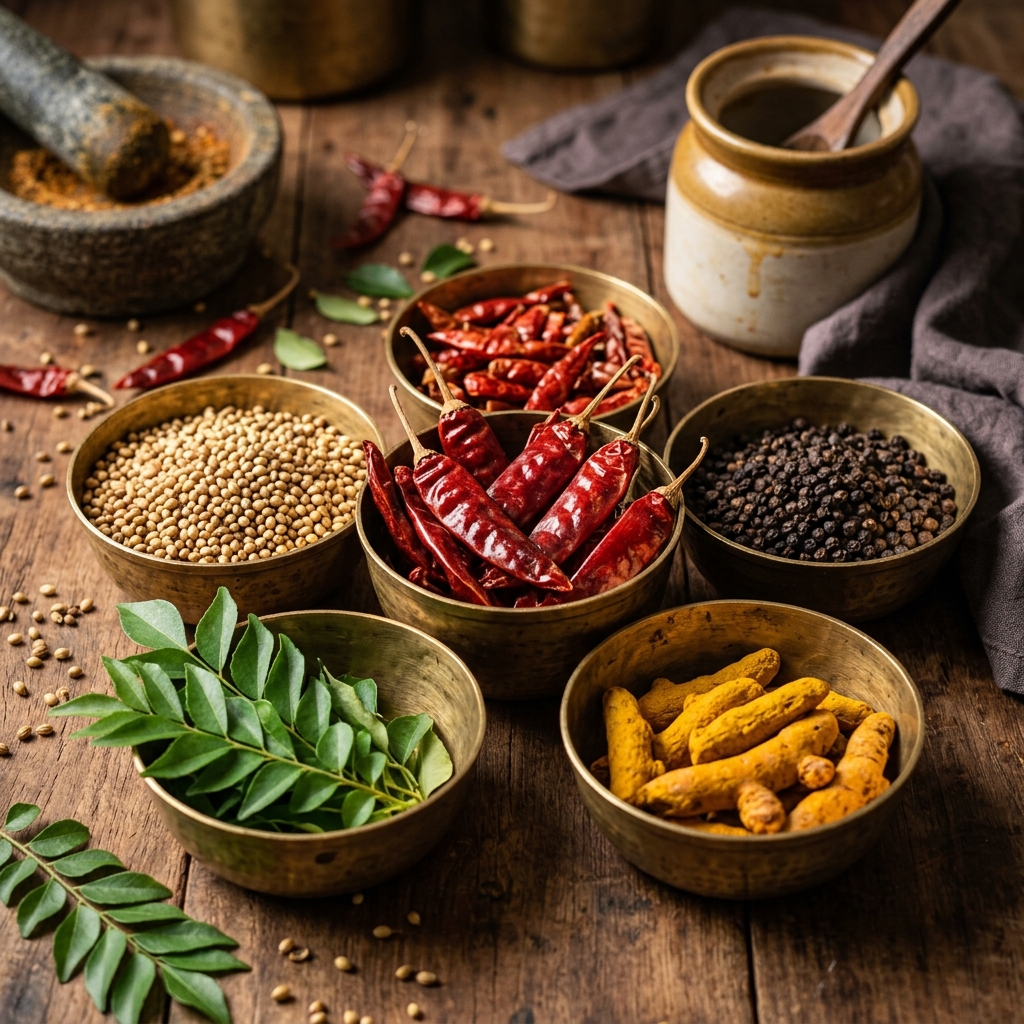 South Indian Meal serving